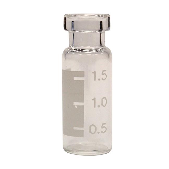 Chromatography Research Supplies 1.8 mL Clear Crimp w/Graduated Marking Spot Wide Mth(100/pk)